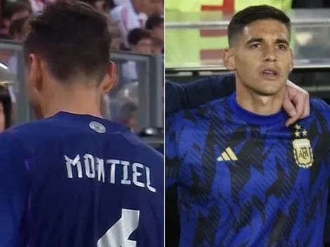 Alerta en Argentina: Montiel salió lesionado y lo reemplazó Martínez Quarta
