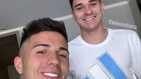 La foto de Enzo Fernández y Julián Álvarez que volvió loco a todo River