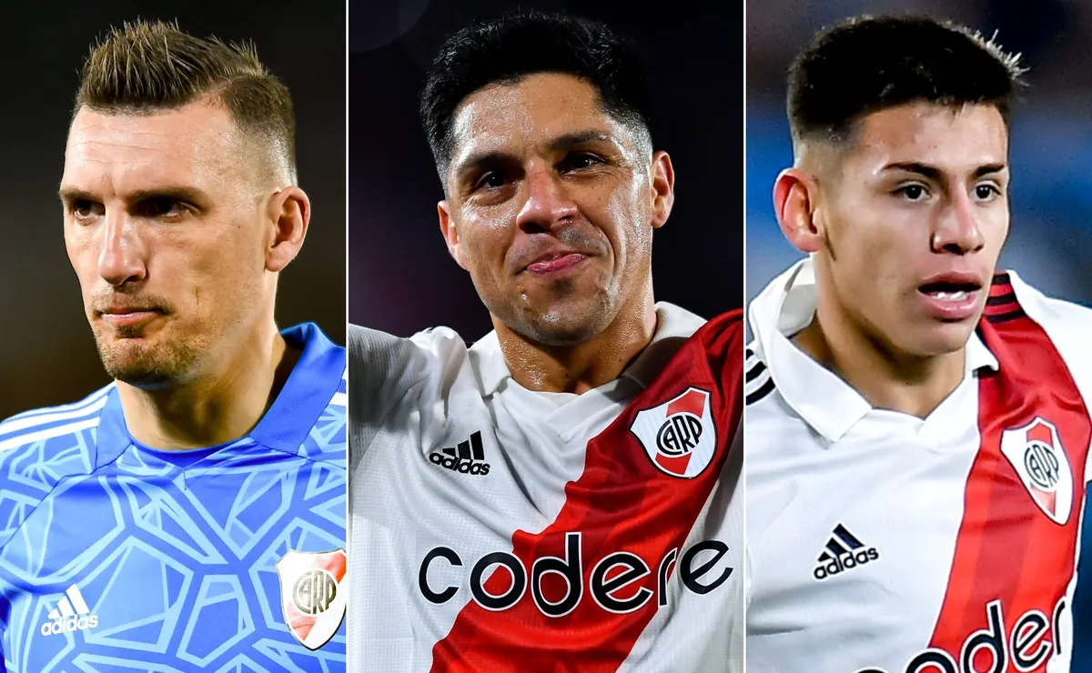 Los minutos que sumaron los futbolistas de River en lo que va del semestre.