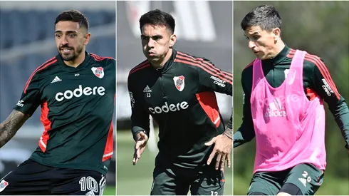 Lanzini, Enzo Díaz, Nacho Fernández.