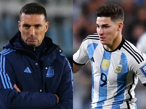 Scaloni explicó por qué sacó a Julián Álvarez ante Paraguay