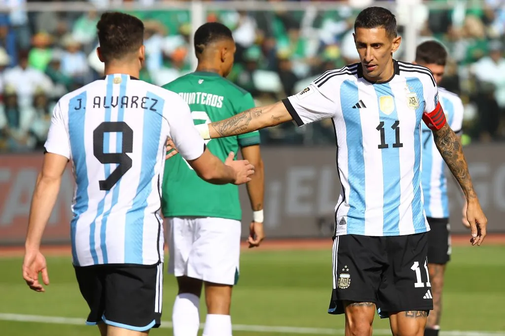 Julián Álvarez viene de jugar un partidazo en la altura de Bolivia (Foto: Getty Images)