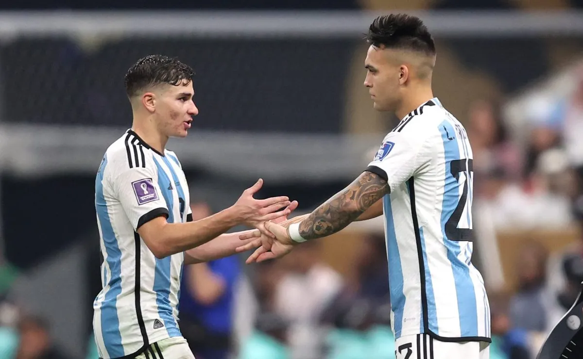 Julián y Lautaro jugarán juntos por primera vez en la Selección. (Foto: Getty).