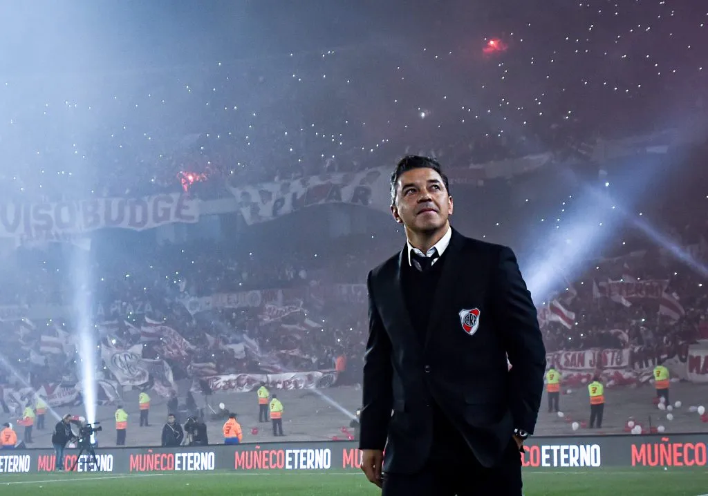 Gallardo, en su despedida del Monumental.