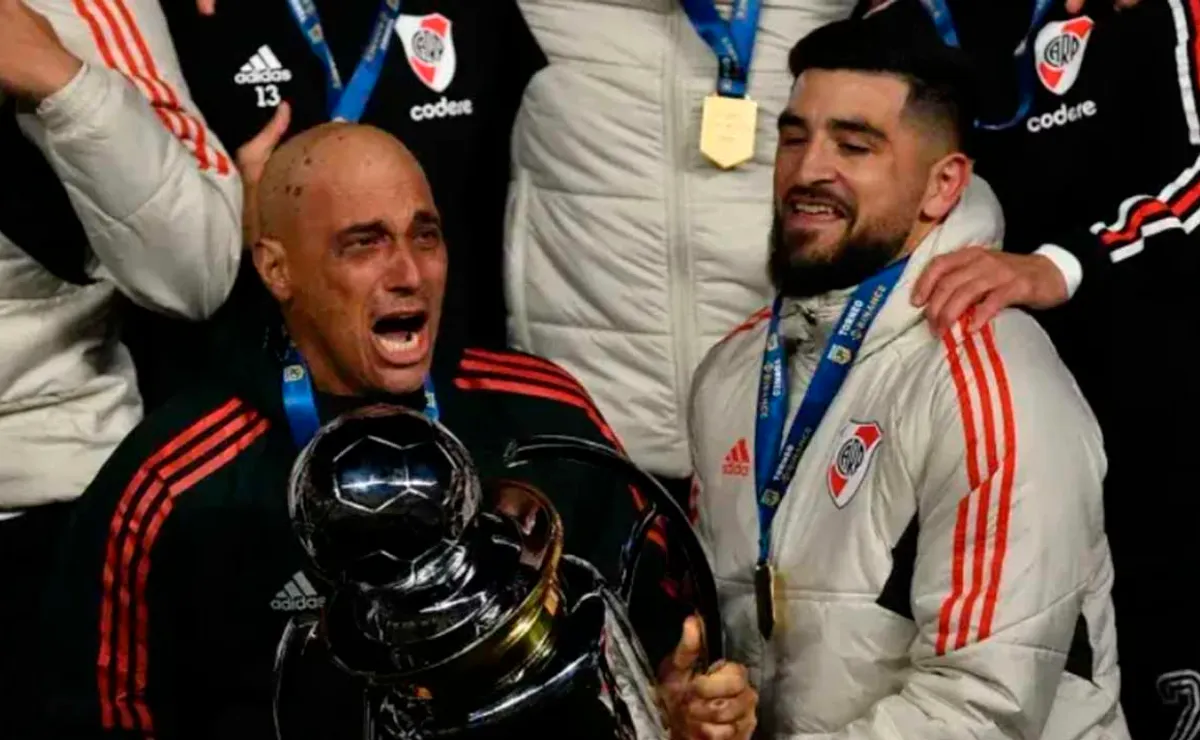 Diego Riberi junto a Elías Gómez.