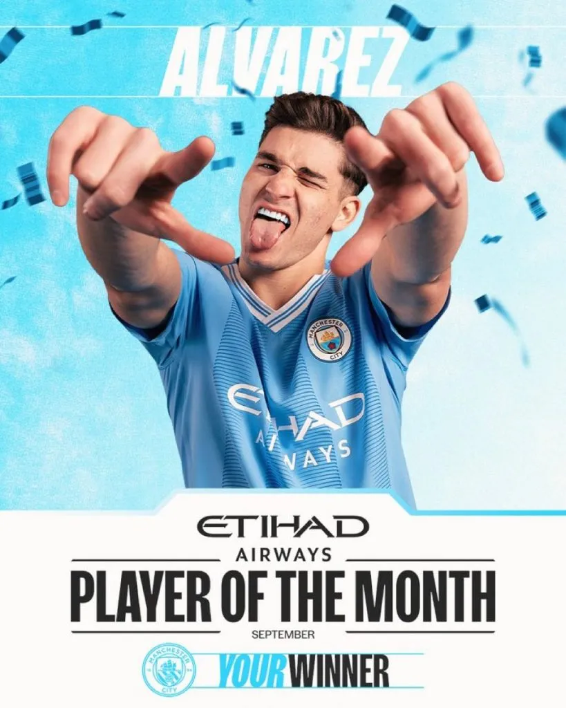 julián álvarez premio manchester city