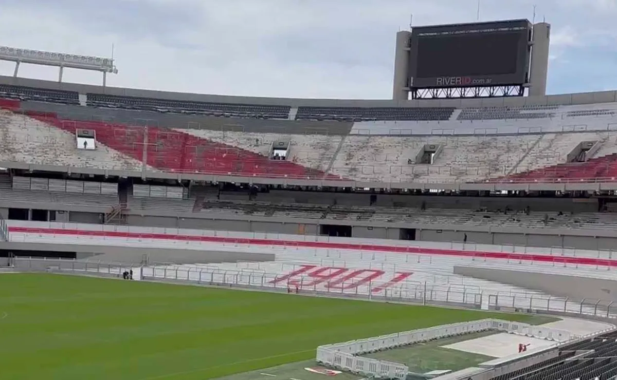 Siguen las obras en el Monumental.