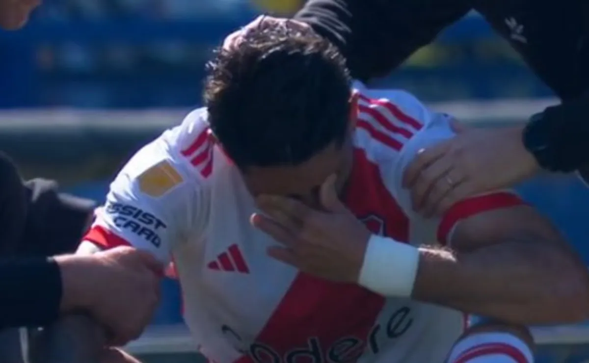 Milton salió del superclásico con un fuerte golpe en la cabeza.