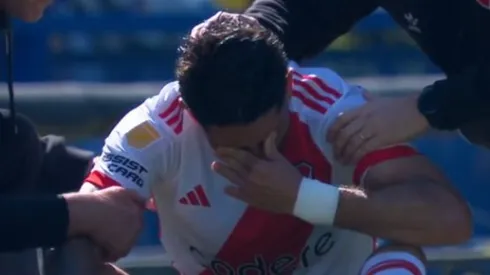 Milton salió del superclásico con un fuerte golpe en la cabeza.