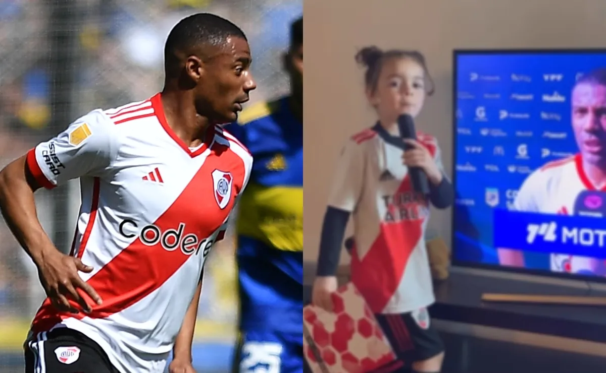 Gigante gesto de De la Cruz con la fanática de Julián
