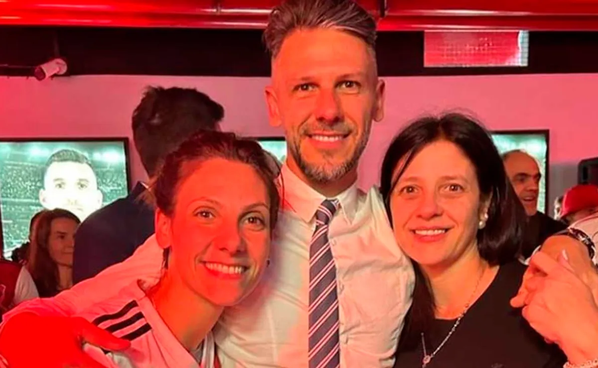 Micho junto a Georgina y Fabiana.