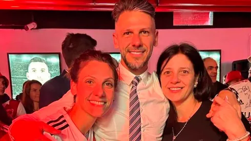 Micho junto a Georgina y Fabiana.