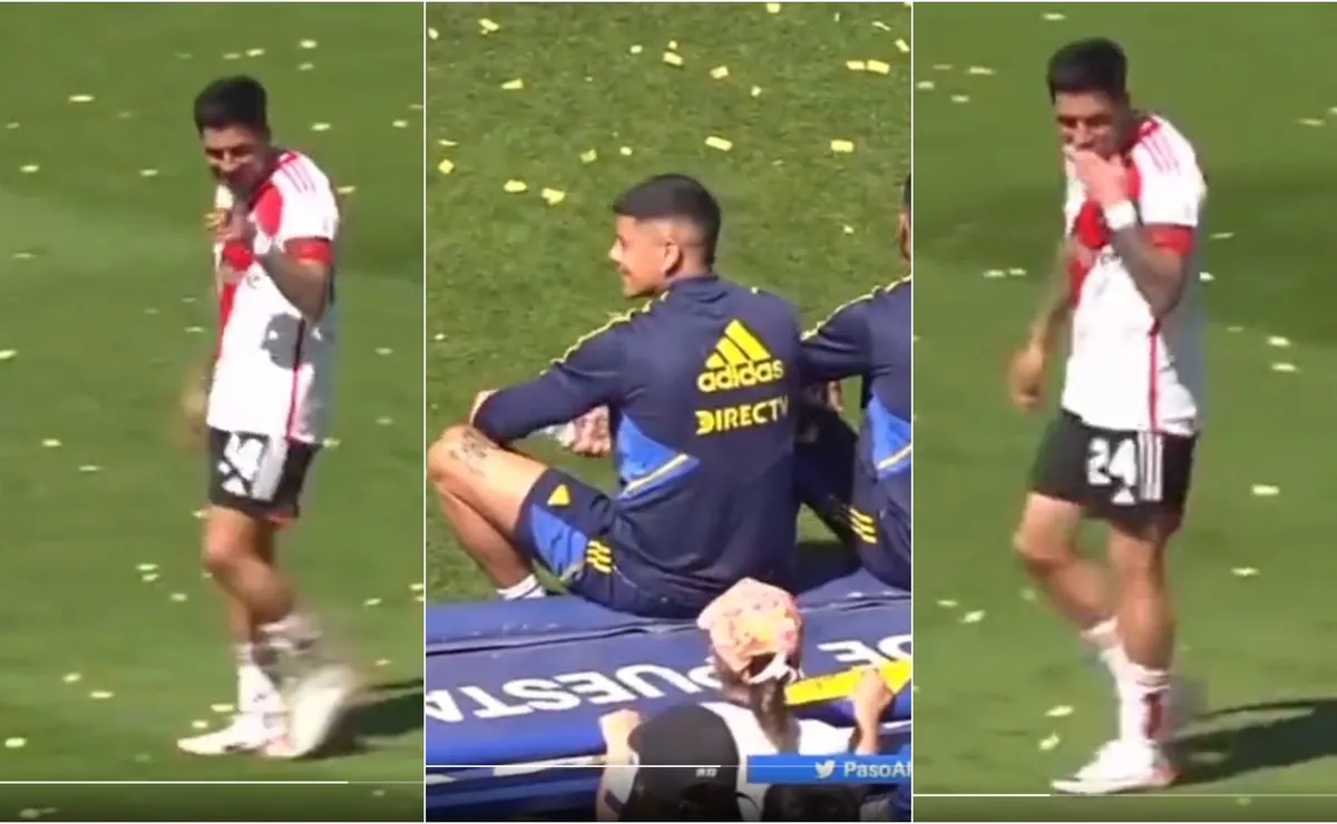 Después del 1-0 que lo tuvo como protagonista, Enzo lo chicaneó a su ex compañero en la Selección y en Estudiantes.