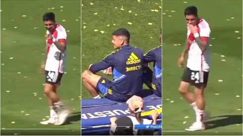 Después del 1-0 que lo tuvo como protagonista, Enzo lo chicaneó a su ex compañero en la Selección y en Estudiantes.