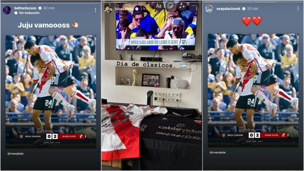 Alario, Beltrán y Palacios. Fuente: (Instagram).