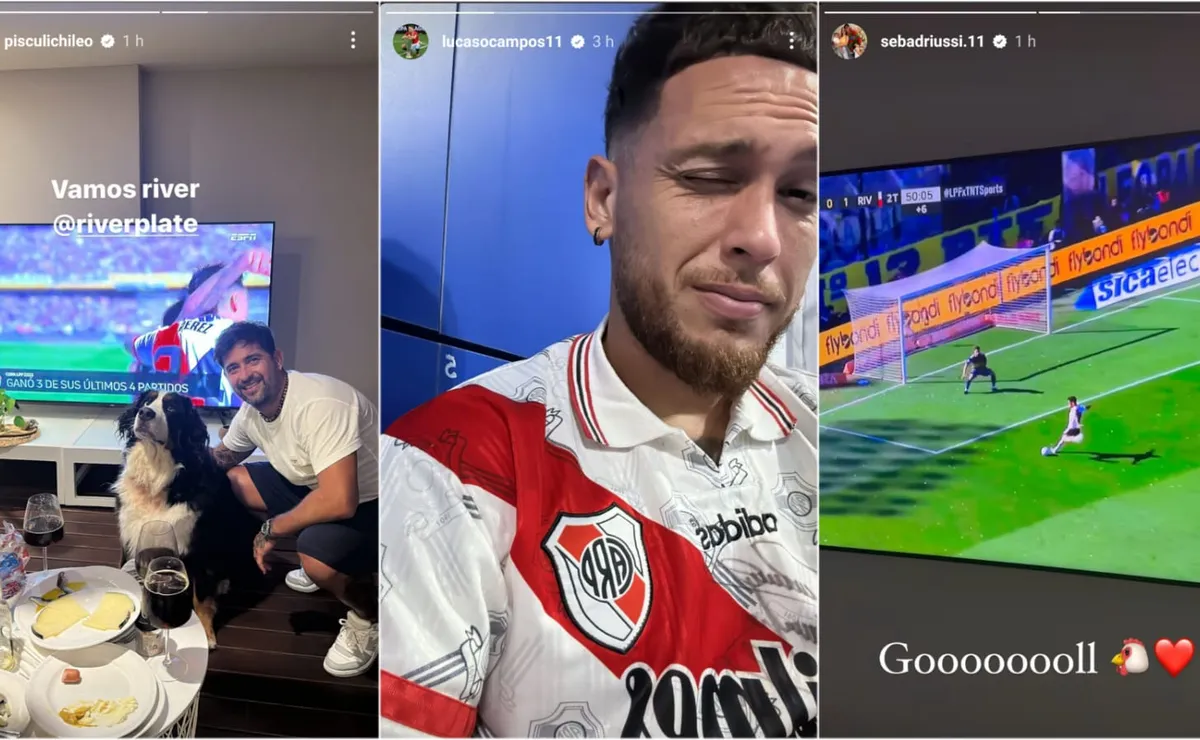 Los ex River festejaron el triunfo
