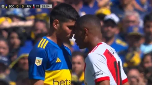 Se picó: fuerte cruce de De la Cruz con Campuzano en el superclásico