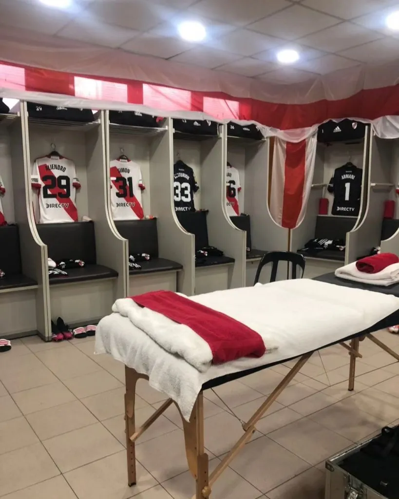 El vestuario de River vs Boca (Gustavo Yarroch)