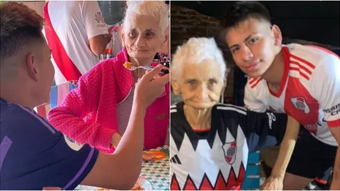 El Diablito junto a su abuela.