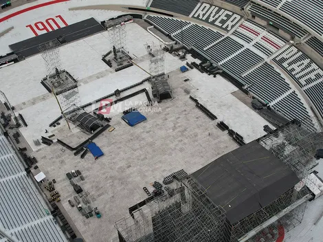 Cuándo se va a levantar el cobertor del campo de juego del Monumental