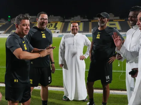 Gran gesto de Gallardo con un ídolo de Al Ittihad que reconoció ser hincha de River