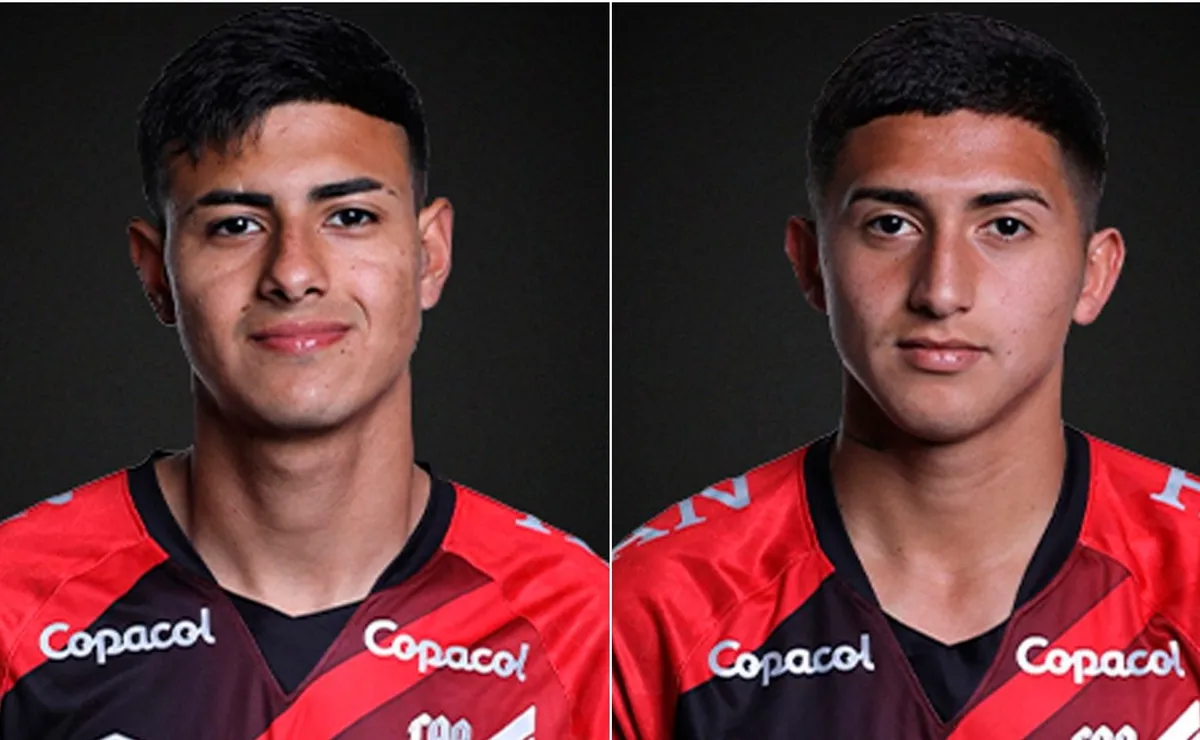 Kevin Colli y Lautaro Godoy, los dos juveniles que regresaron de Brasil.
