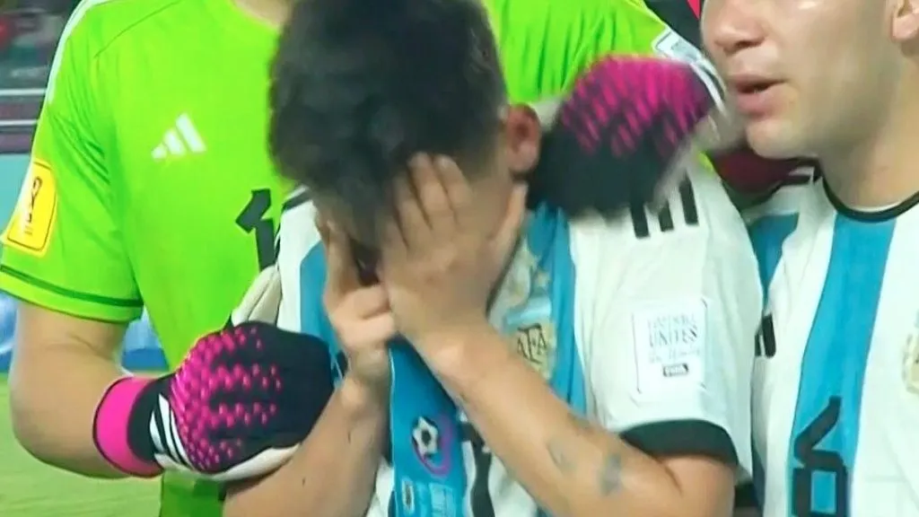 Echeverri no pudo aguantar las lágrimas.