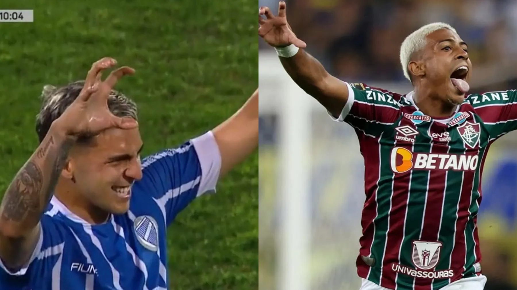 López Muñoz celebrando como Kennedy. (Captura/Getty)