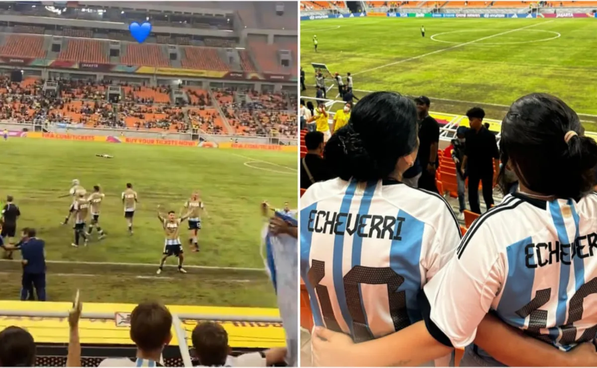 La familia de Echeverri lo alentó desde la tribuna