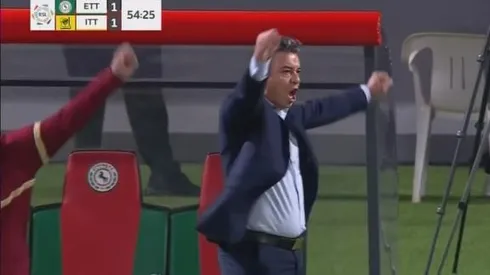 Gallardo celebra el gol del Al Ittihad