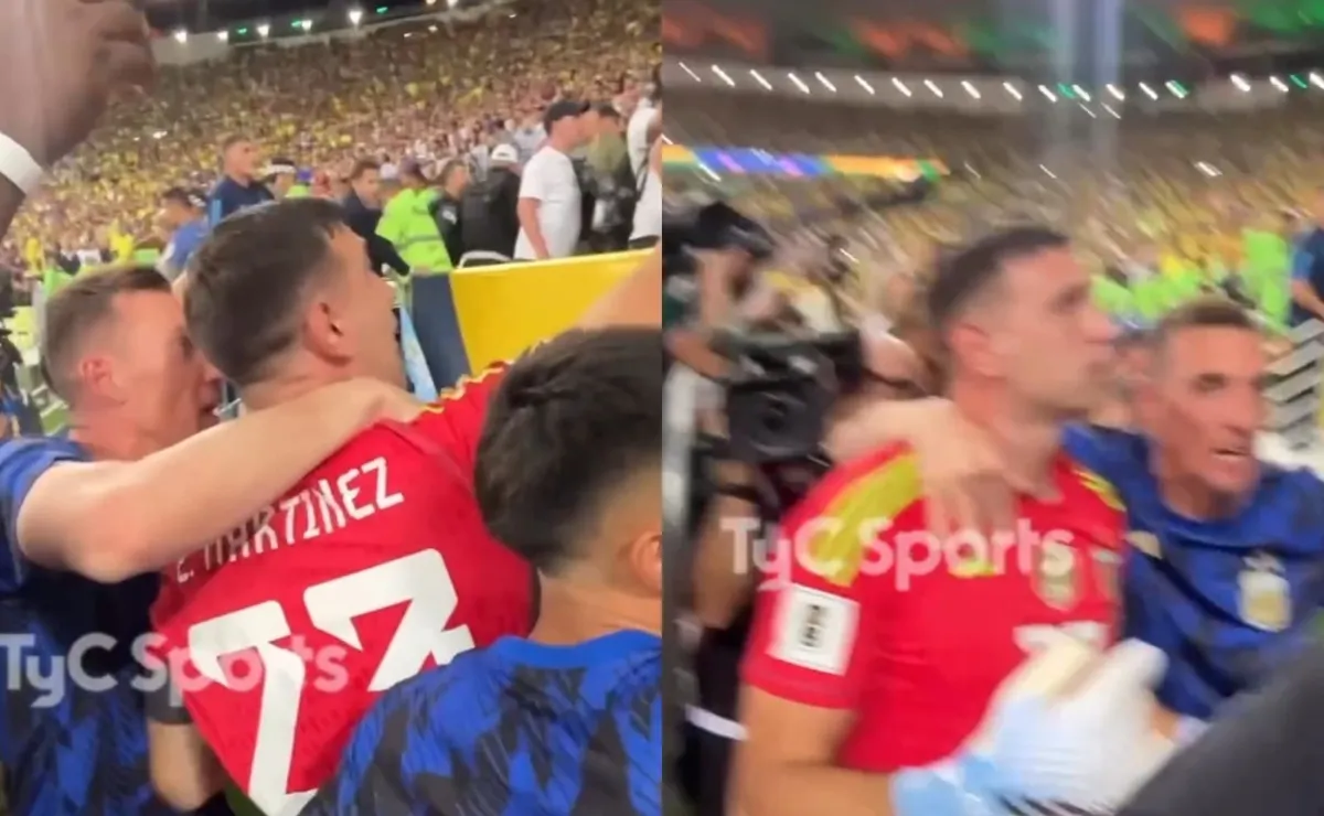 Se desató la locura en Brasil y Armani trató de llevar calma.