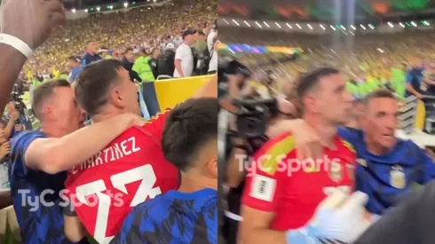 Se desató la locura en Brasil y Armani trató de llevar calma.