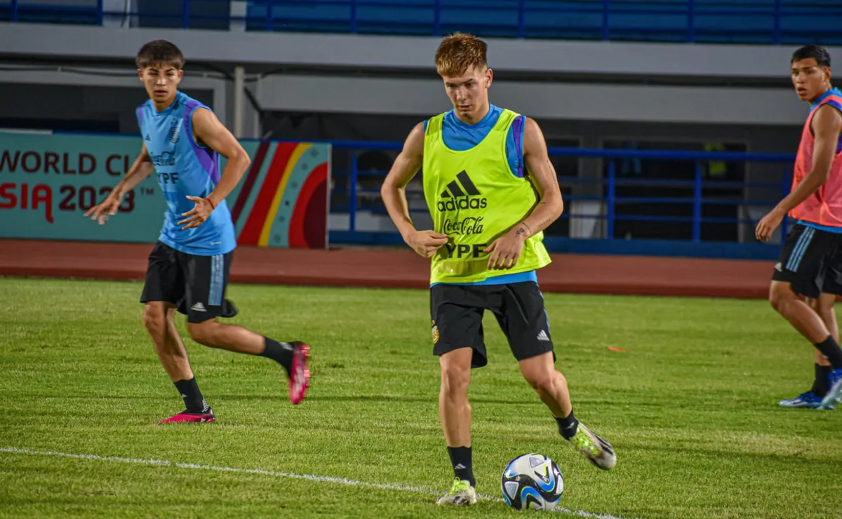 Franco Mastantuono la rompe en la Sub 17