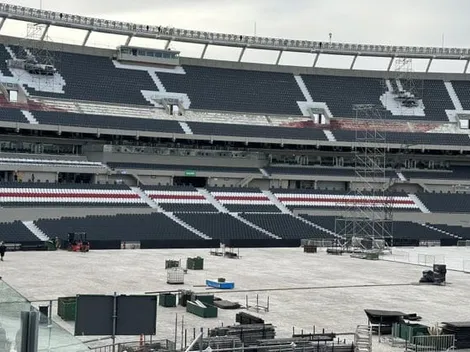 La imagen del Monumental con las tribunas a punto de terminarse