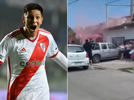 El emotivo recibimiento para Tobías Leiva en su barrio tras debutar en River