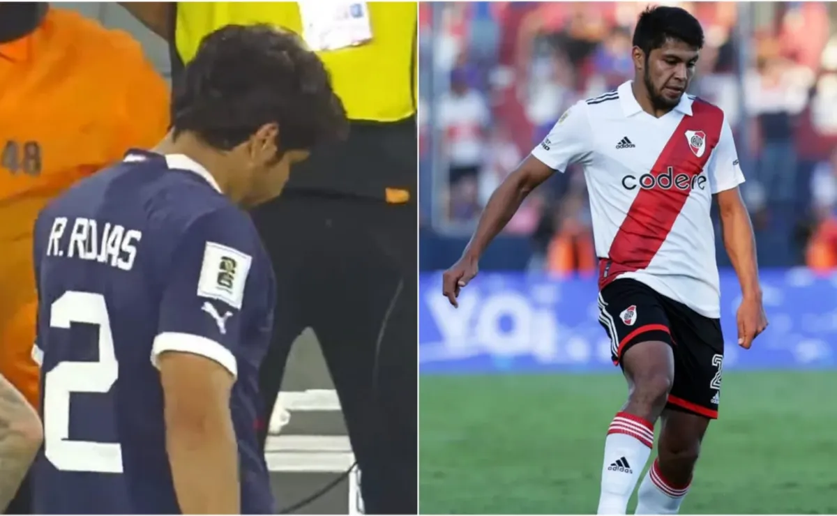 Rojas se fue expulsado vs. Chile