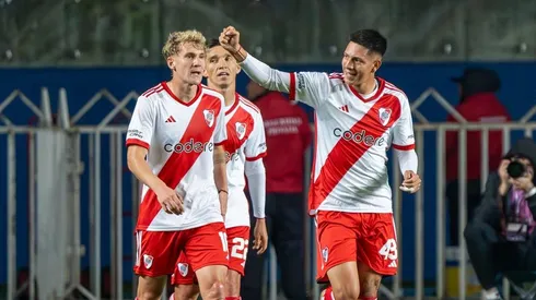 Tobías Leiva, debut y gol en el amistoso en Chile.