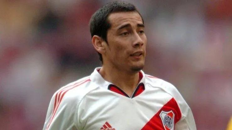 Rubens Sambueza durante sus primeros años en River. (Archivo La Página Millonaria)