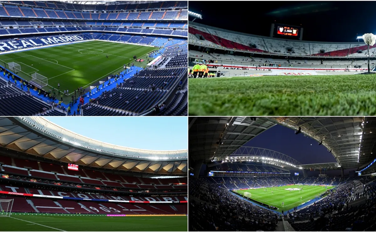 Bernabéu - Monumental - Metropolitano - Do Dragao