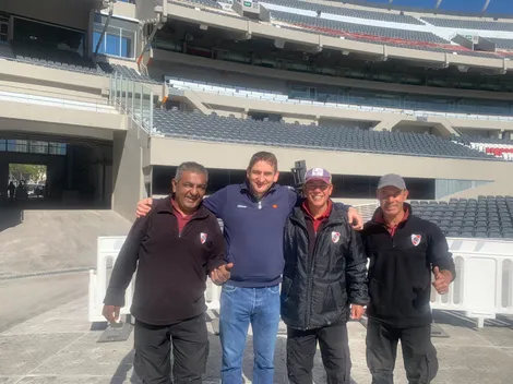 Comenzó el armado del escenario de la discordia en el Monumental