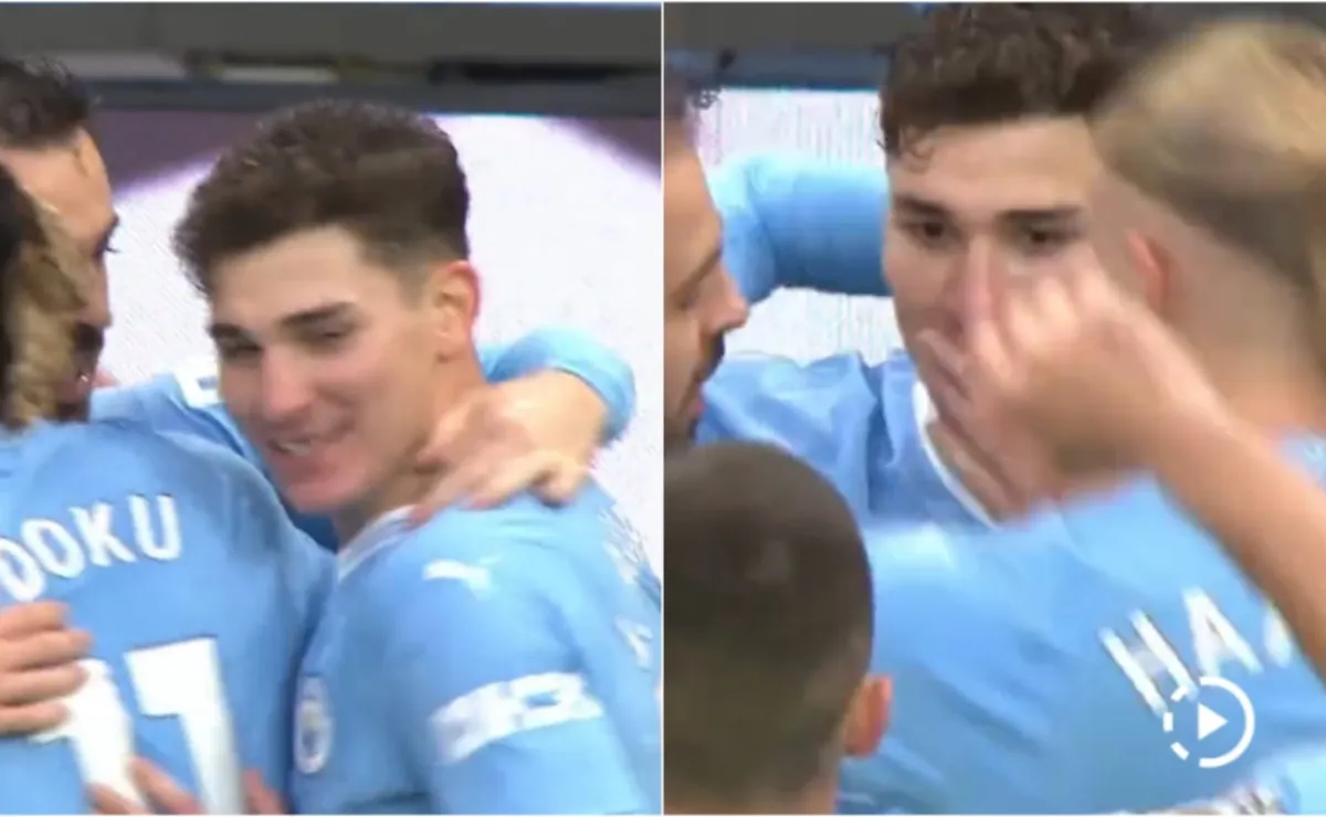 Julián perdió un diente jugando con el City ¡Mirá!