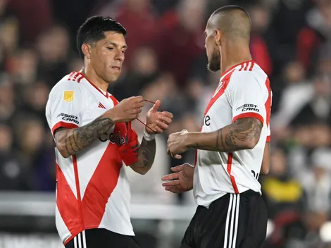 Maidana: último partido en el Monumental, ovación y un gran gesto de Enzo