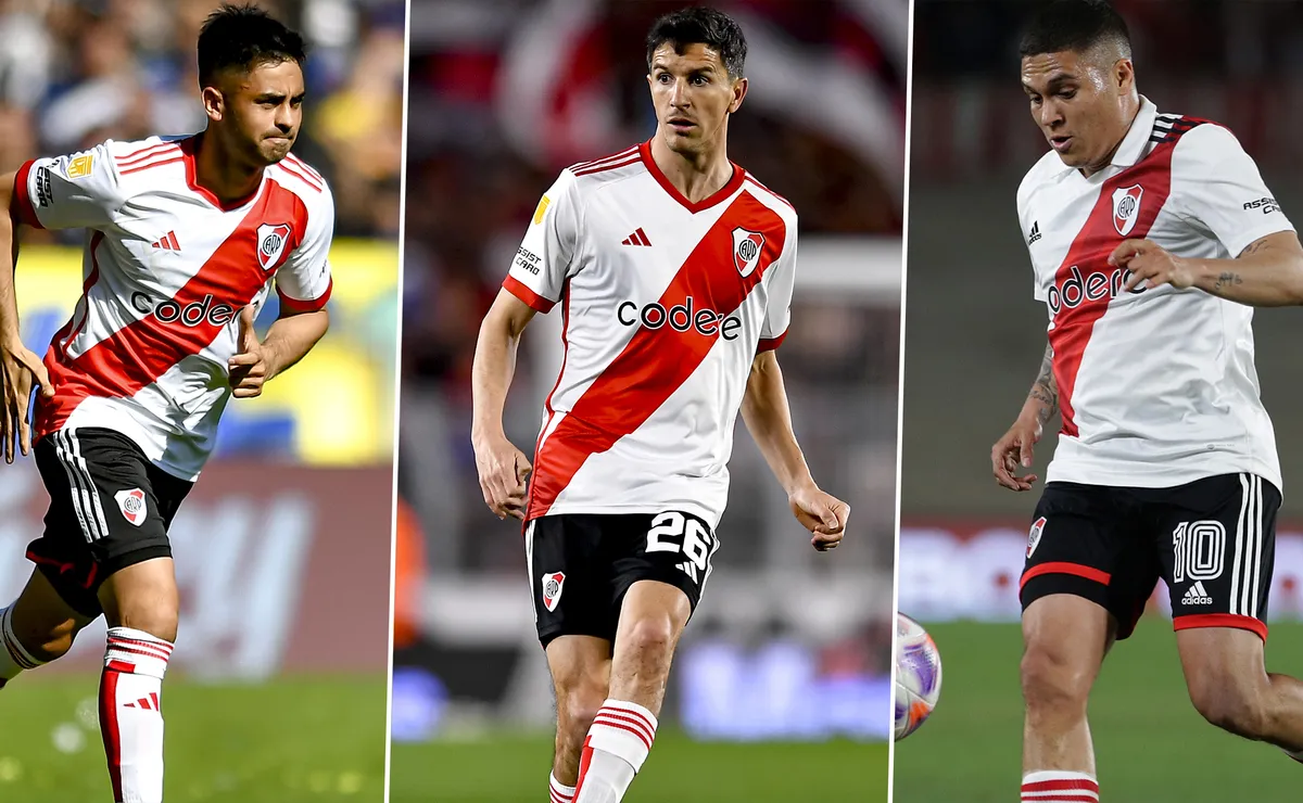 Pity Martínez, Nacho Fernández y Juan Fernando Quintero supieron volver a River.