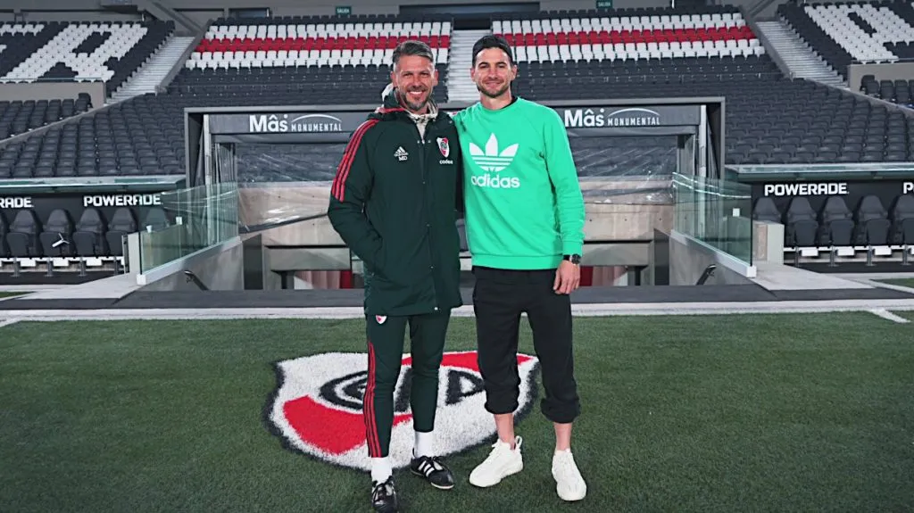 Lucas Alario y su última visita al Monumental. (Foto: Prensa River).