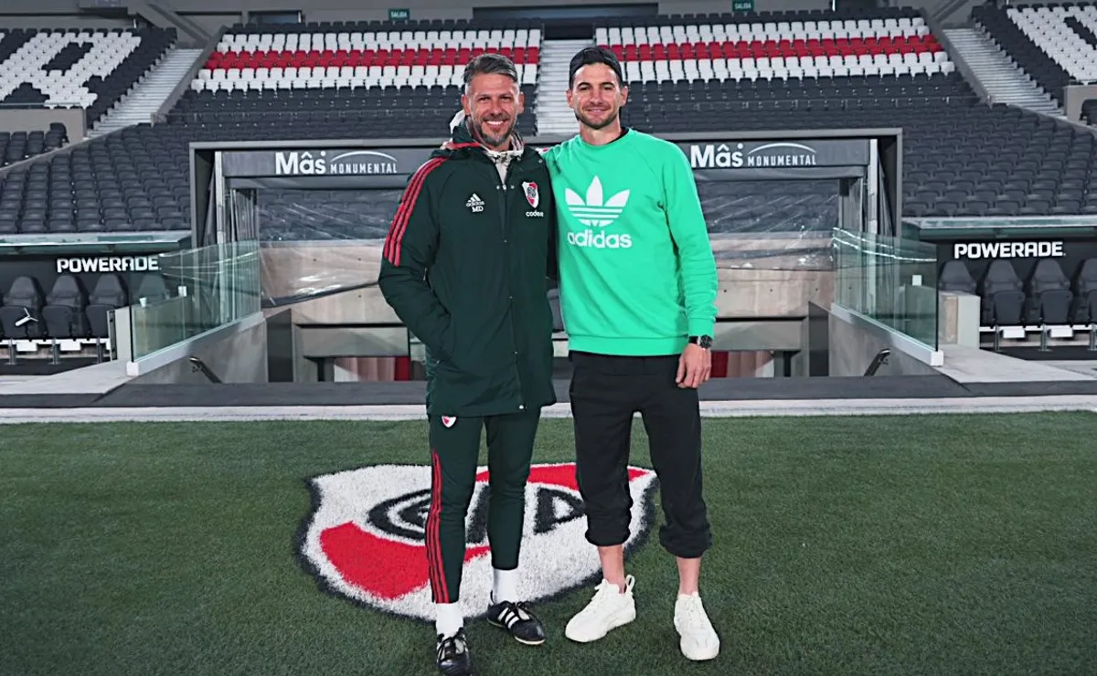 Lucas Alario y su última visita al Monumental.