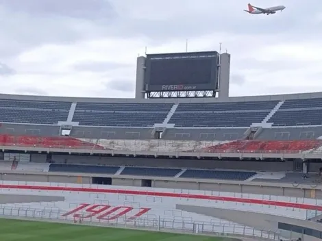 Avanzan las obras en el Monumental y las butacas se apoderan casi por completo del estadio