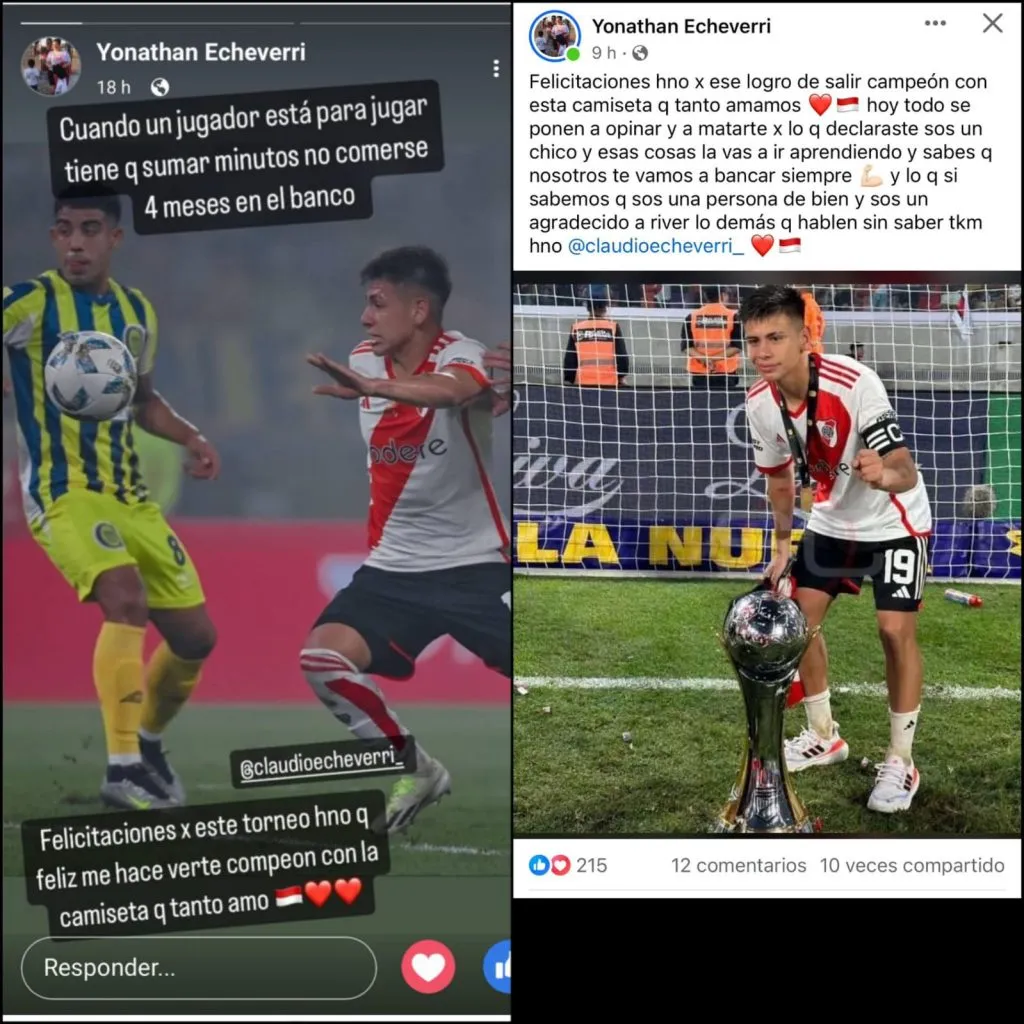 El Diablito Echeverri adelantó que se podría ir de River.