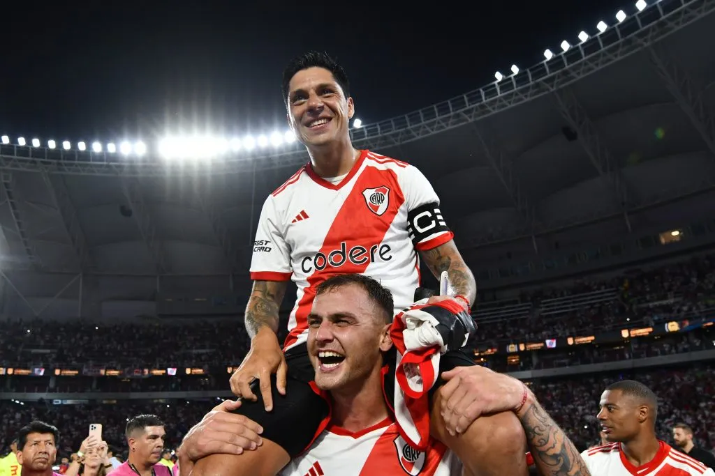 González Pírez disfruta del nuevo título de River. (Foto: Getty).
