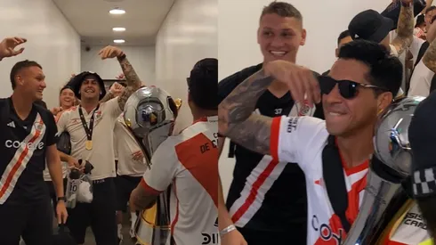 Así salió River del vestuario, igual que en La Bombonera.