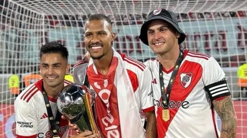 La última foto de Rondón con la camiseta de River.